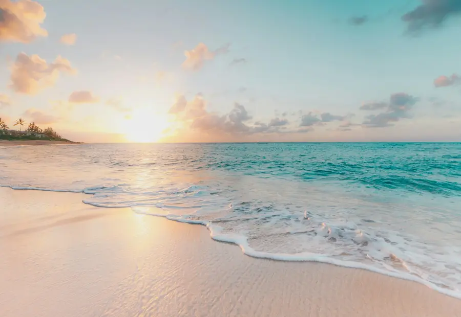 Praia de Praia Grande ao entardecer